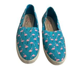 MIA Amore Womens Freedom Flamingo Espadrilles Size 7.5